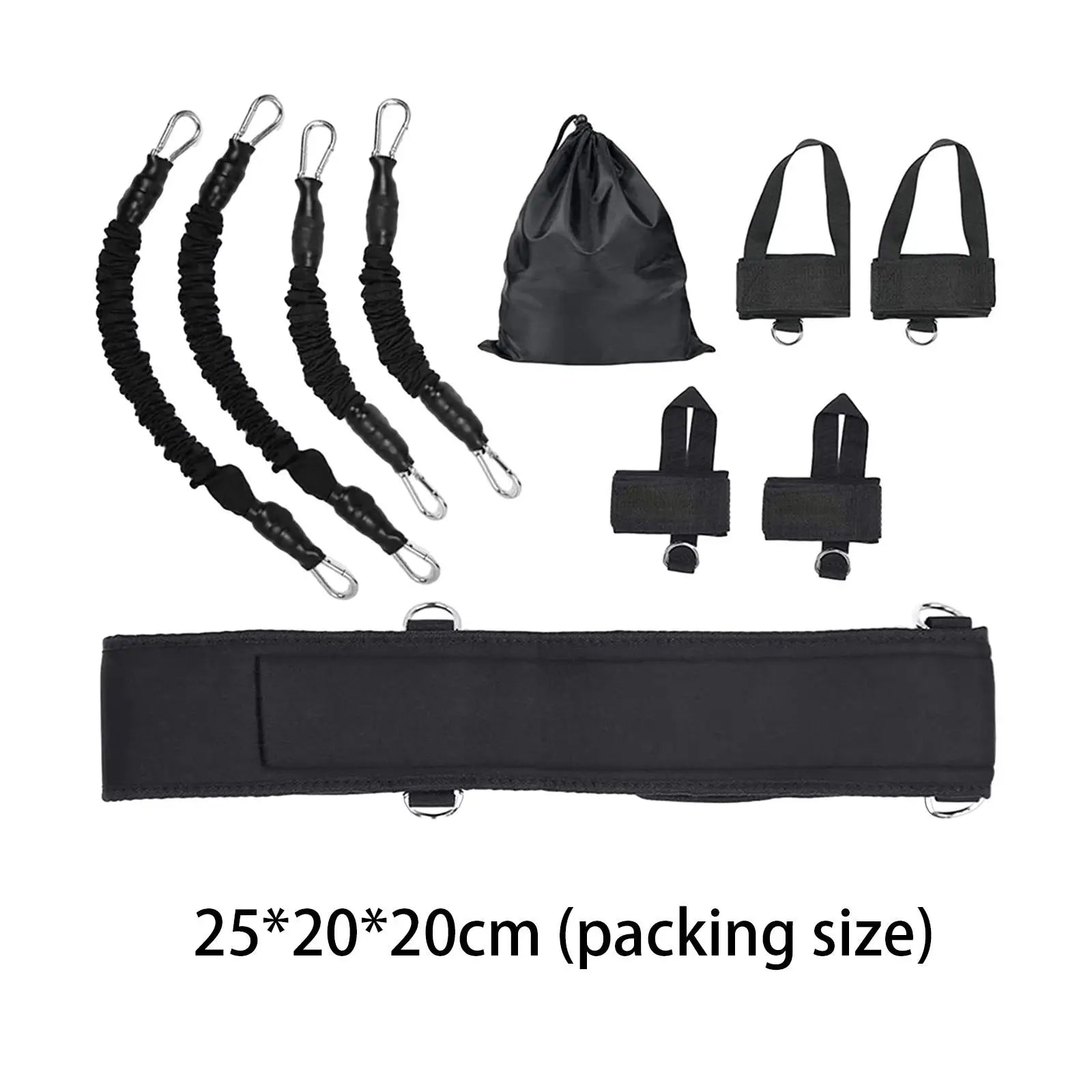 Boxing Resistance Bands Set Adjustable Waist Strap for Leg Strength Training Workout Fitness Exercise Home Gym