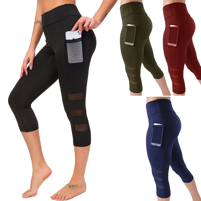 High Waist Seamless Dotted Yoga Pants – Women’s Workout Tights