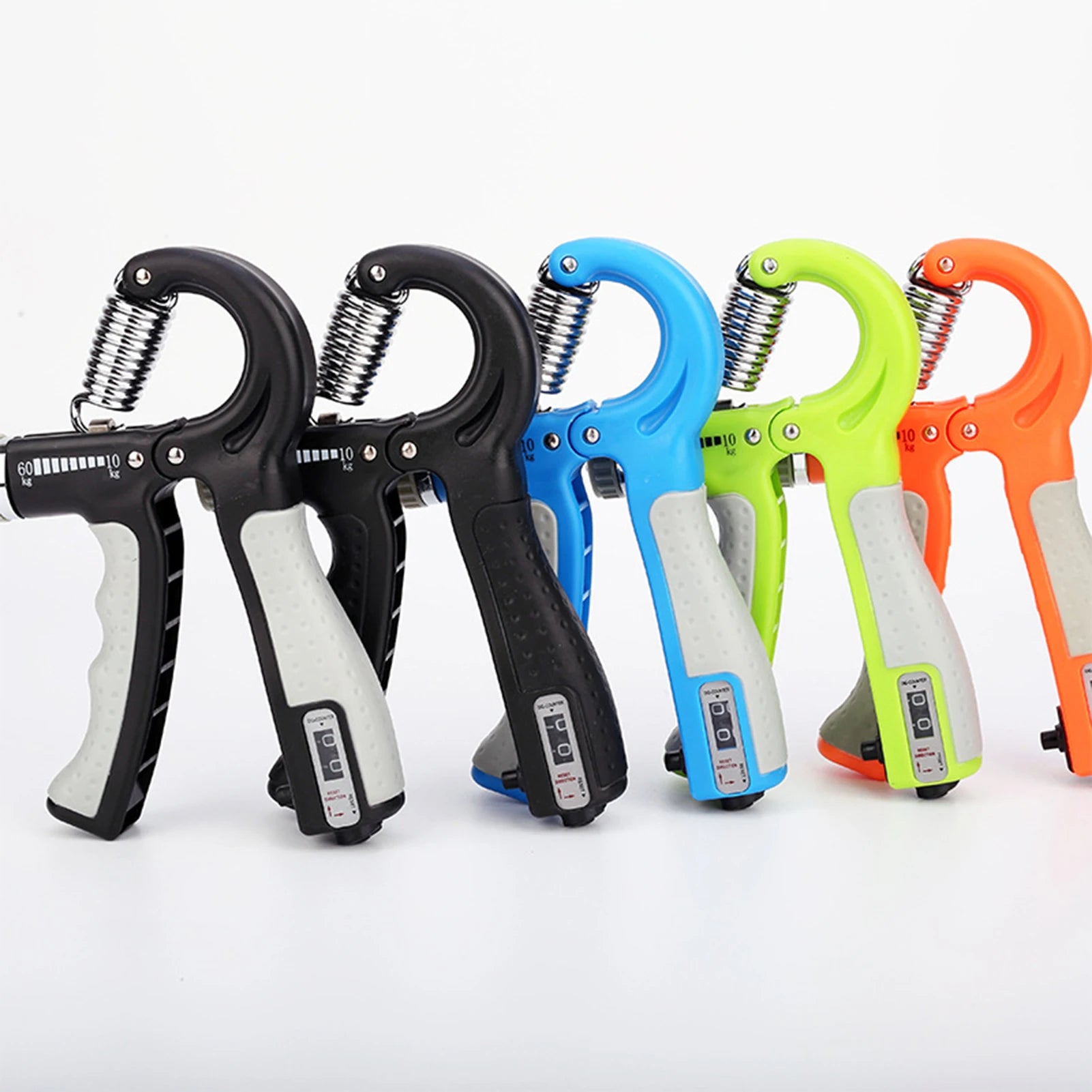 Hand Gripper with Counter R-Shape ABS Adjustable Resistance Forearm Strength Trainer Hand Grips Fitness Equipment