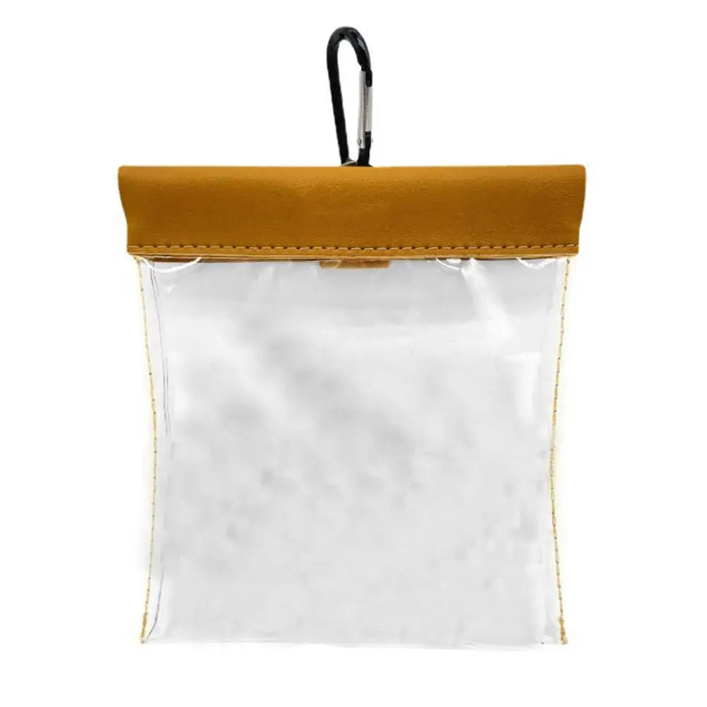 Golf Tees Pouch Golf Ball Bag With Clip Golf Tees Holder Transparent Storage Bags Outdoor Sports Golf Supplies Accessories