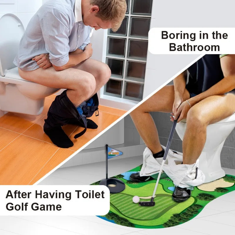 A Set of Five Toilet Golf Balls, A Fun and Leisure Golf Ball Set for The Toilet, Perfect As A Gift for Dad or Boyfriend.