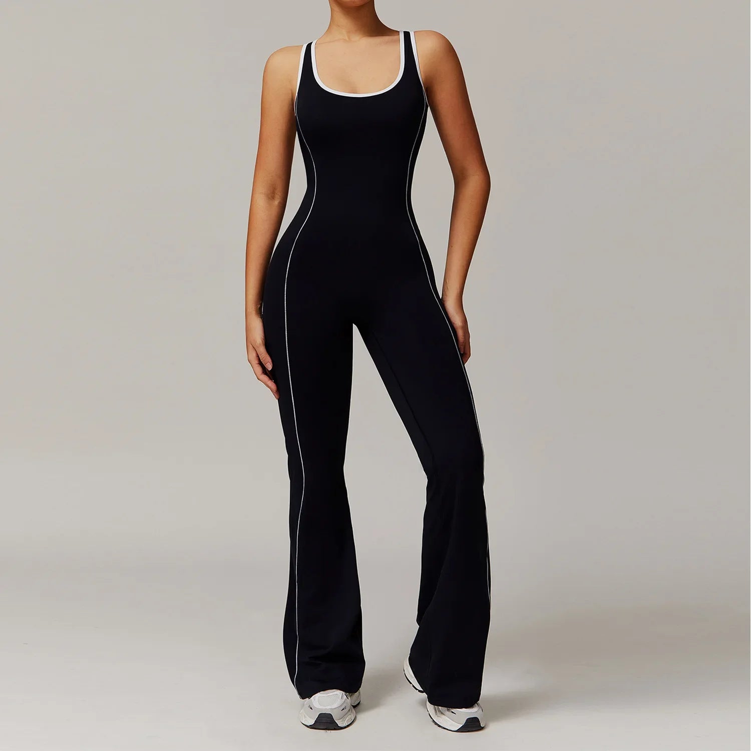Seamless Yoga Jumpsuits Sports Fitness Peach Hip Backless wide-leg trousers One-Piece Workout Clothe Gym Bodysuit for Women