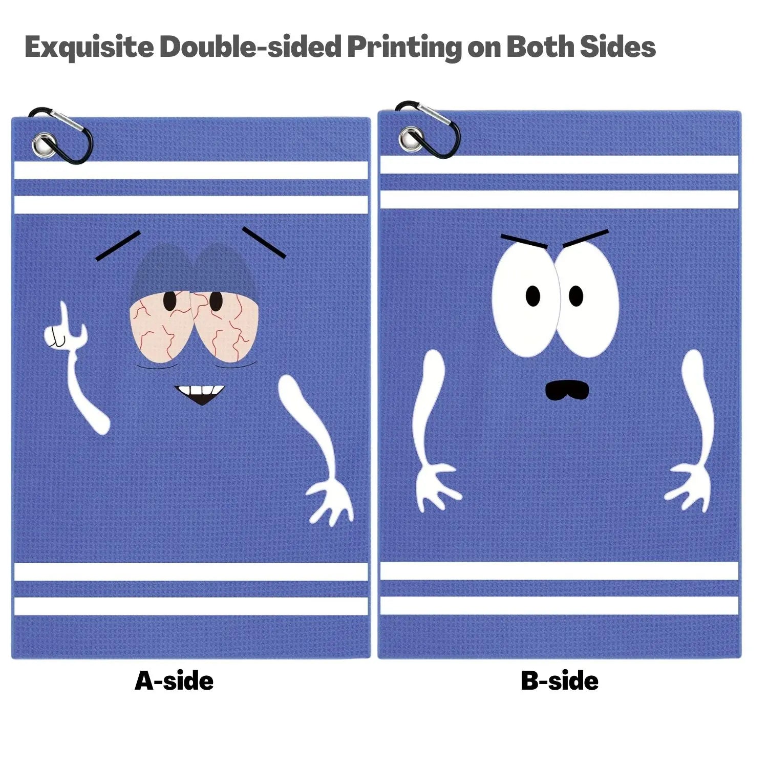 Funny Microfiber Premium Golf Towel,Printed Golf Towels for Golf Bags for Men&Women, Great Golf Accessories for Men Golfers