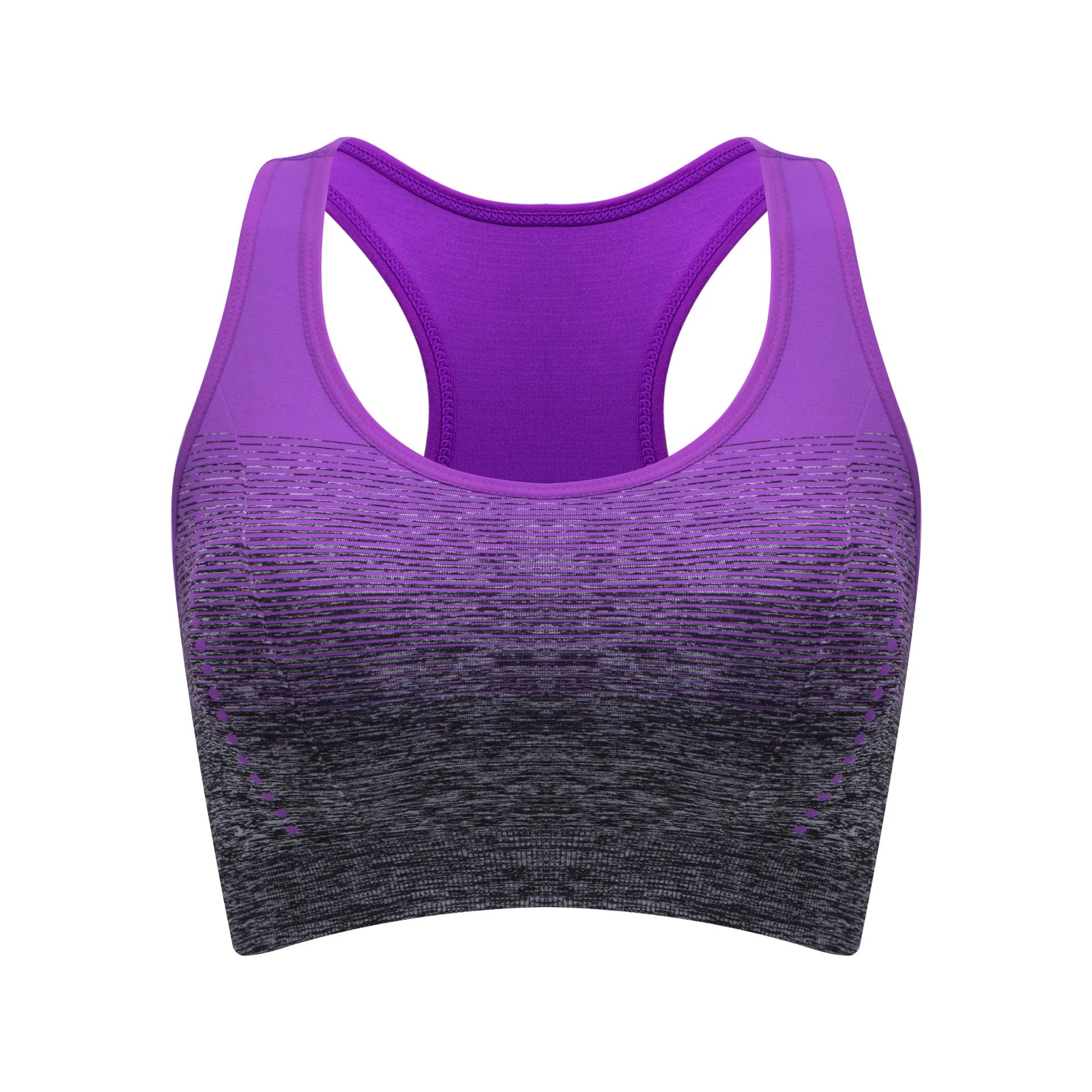 Sports Bra High Stretch Breathable Top Fitness Women Padded for Running Yoga Gym Seamless Crop Bra Gradient Sport Bra