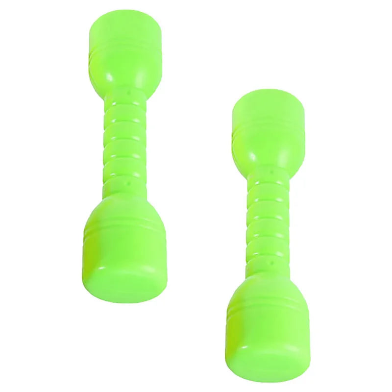 2Pcs Plastic Dumbbells Children'S Sports Fitness Dumbbells Fitness Equipment Children Dumbbells Toddler Toys Fitness Barbell
