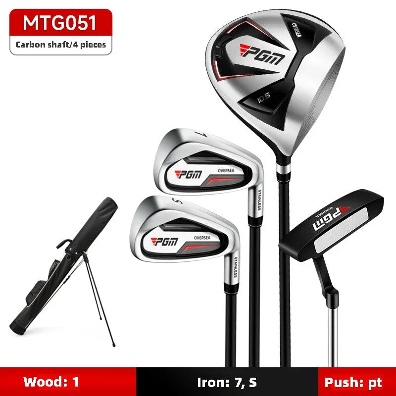 PGM Men's Golf Clubs Sets Right Left Handded Complete Beginner's Full Golf Set 9/12 Branch High Fault Tolerance Golf Supplies