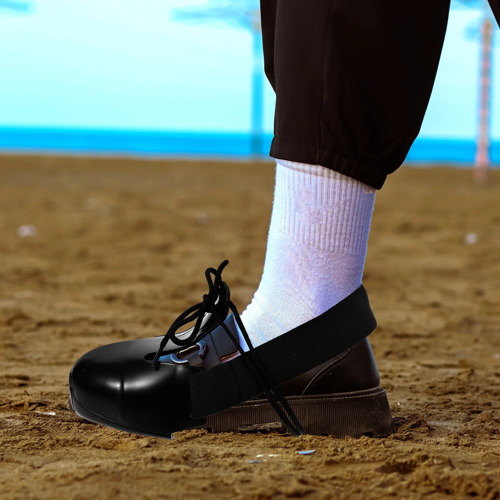 2 Pairs Safety Overshoes Non Slip Work Shoes Men Women Protective Shoe Covers Caps Labor Insurance Overshoes Durable