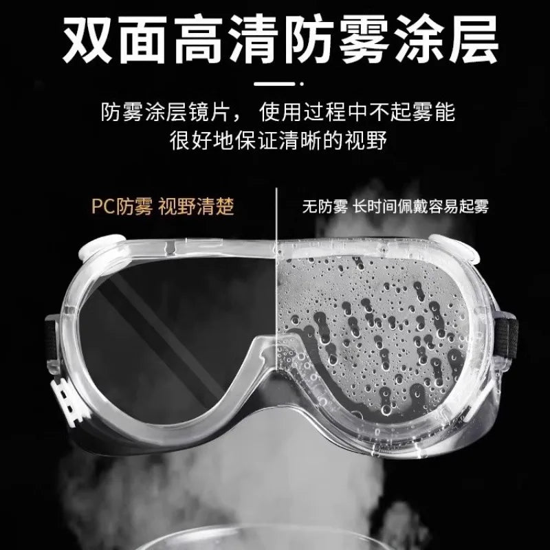 Safety Goggles Outdoor Sports Anti-Fog Dust Protection Sand Prevention Anti-Impact Goggles Eye Protection Work Lab Goggles