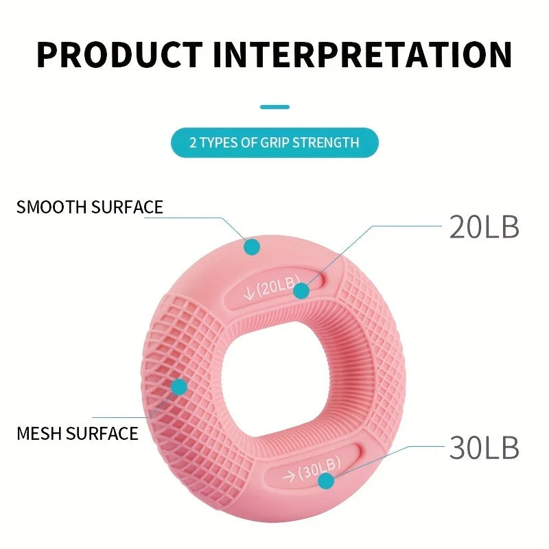 Build Muscle Strength in Your Hands with this 20-80LB Hand Muscle Training Silicone Ring - Perfect for Home Gyms!