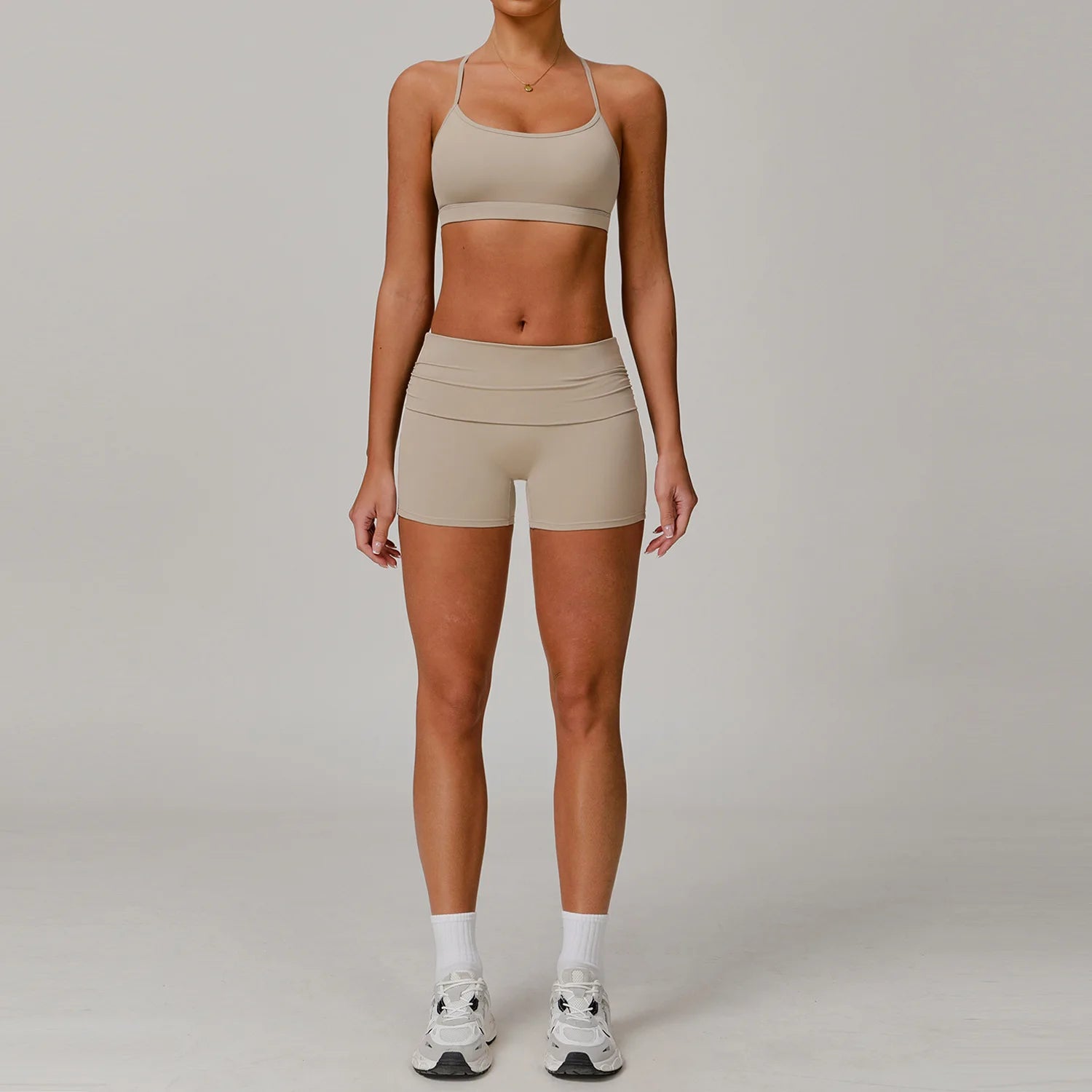 Yoga Clothing Set Women's High Waisted Leggings Gym Top 2 Pieces Fitness Exercise Clothing Fitness Workout Underwear Yoga Suits