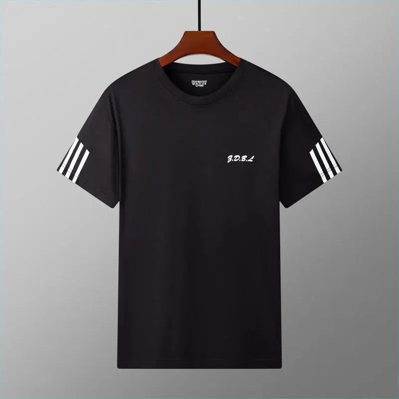 New Men's Summer Sportswear Fitness Clothing Short-Sleeved T-Shirt Loose Quick-Drying Clothes Basketball Uniform Running Shorts