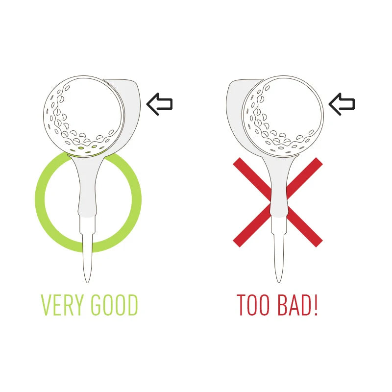 1 Box 4 Pcs Golf Tees 30.5*100 mm Reduces Friction Side Spin Step Down Plastic Petal Type Adjustable Tee Golf Accessories