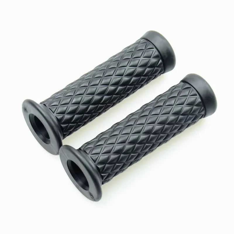 Universal 7/8" 22mm 24mm Retro Motorcycle Hand Grips Non-slip Rubber Handlebar Grips for Moto Scooter Motocross Motorbike Grips