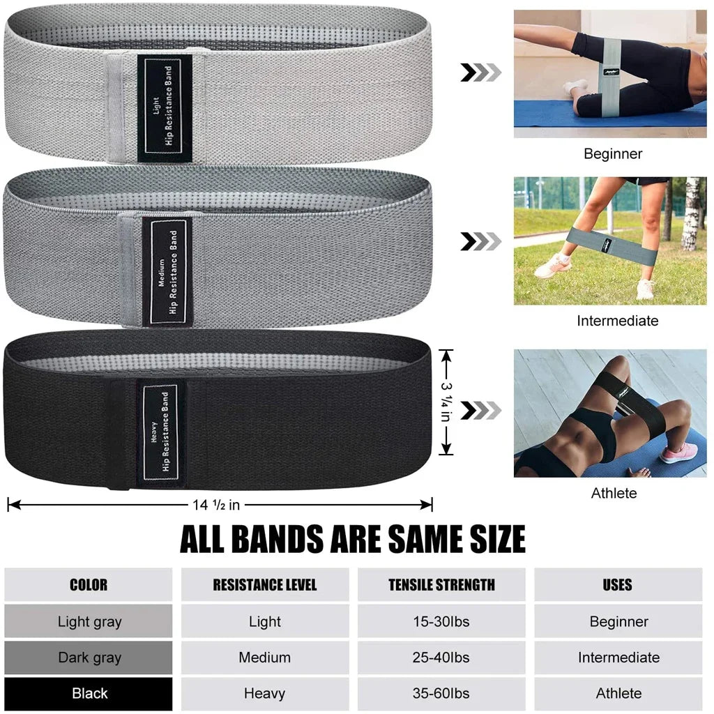 WOSWEIR Elastic Resistance Bands Set for Workout