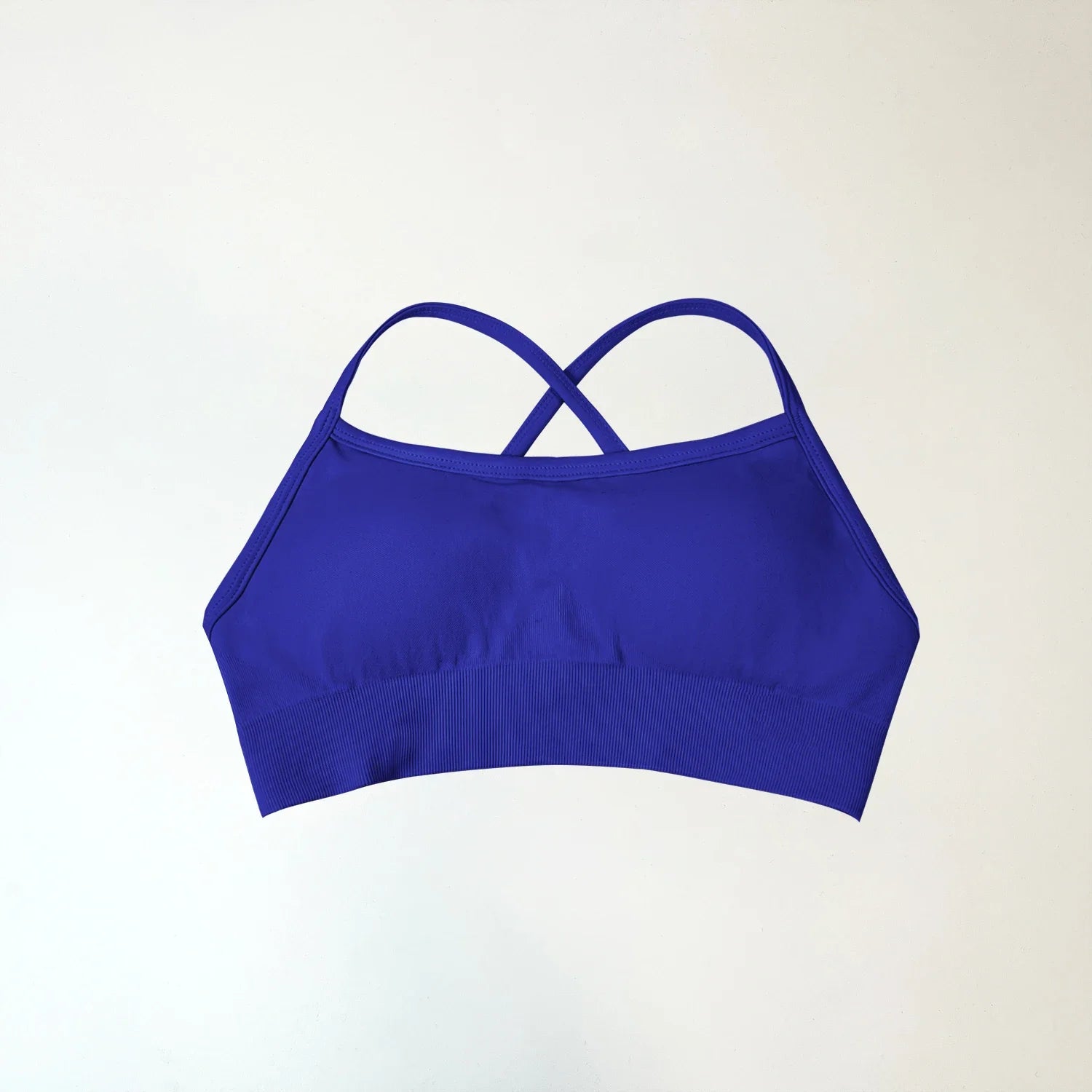 Backless Sports Bra High Support Fitness Underwear Back Cross Gym Crop Top Women Training Running Workout Seamless Bras