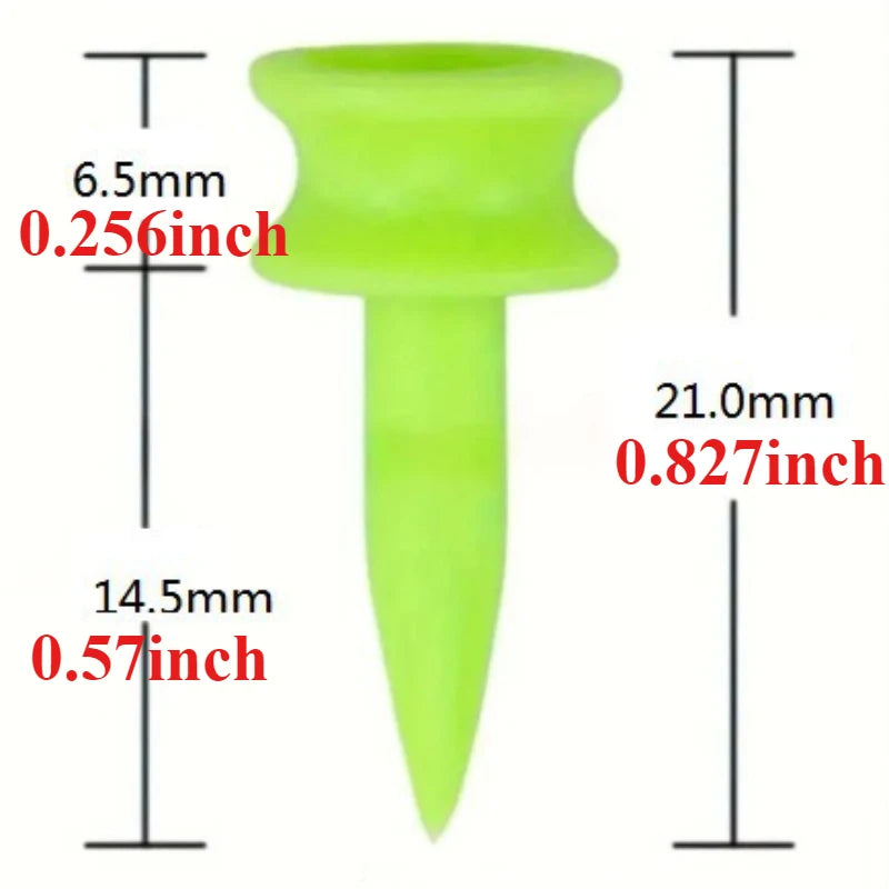 Golf Tees Green Golfer Accessory Plastic Golf Tees Perfect For Teeing The Ball Outdoor activity accessories