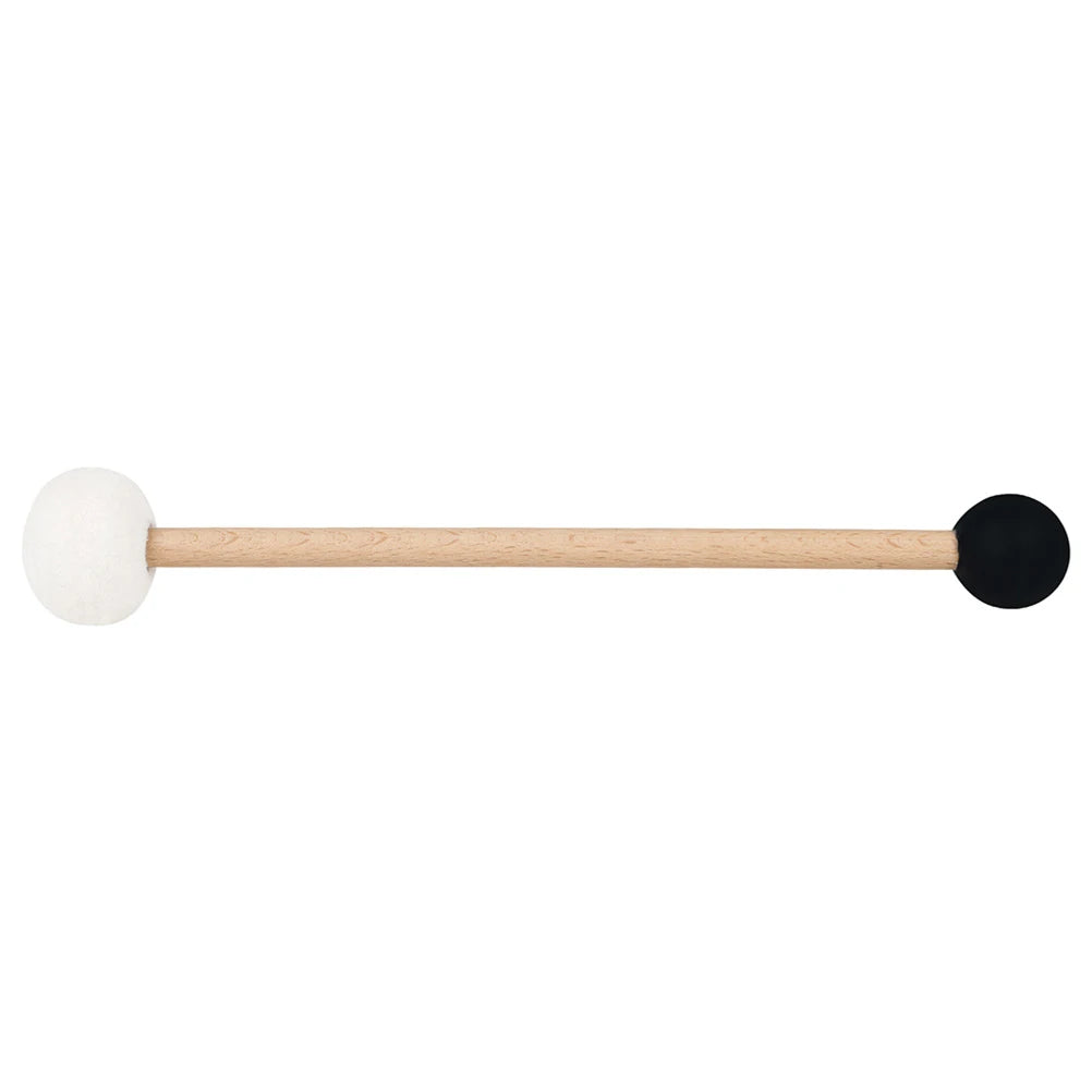 Singing Bowl Mallet Double-ended Felt Rubber Drum Sticks Percussion Bass Wooden Handle Lightweight Portable Practice Musical