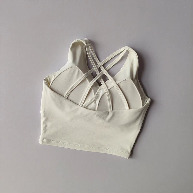 High-end Sports Bra Anti-sweat Fitness Top Seamless Yoga Bra Shockproof Crop Top Women Push Up Bras Sport Bra Gym Workout Top