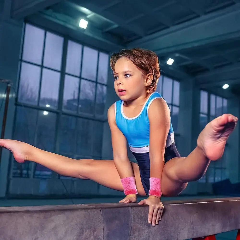 Gymnastics Grips Wristbands Sets for Girls Youth Kids Gymnastic Hand Grips Gymnastic Bar Palm Protection and Wrist Support