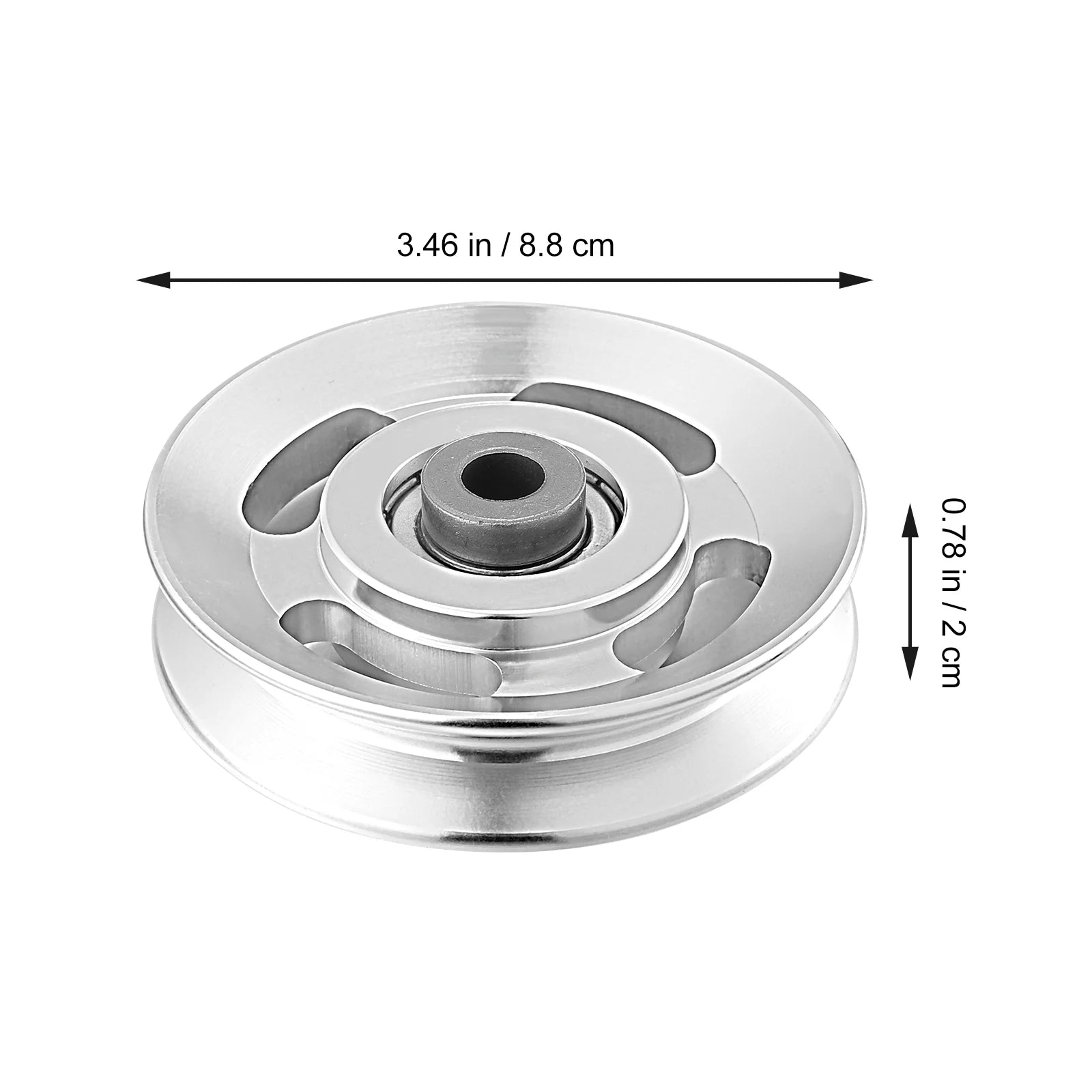 1Pcs Aluminum Alloy Pulley Wheel Fitness Equipment Accessories Cable Machine Bearing Gym Parts Body Building Tools Workout Gear