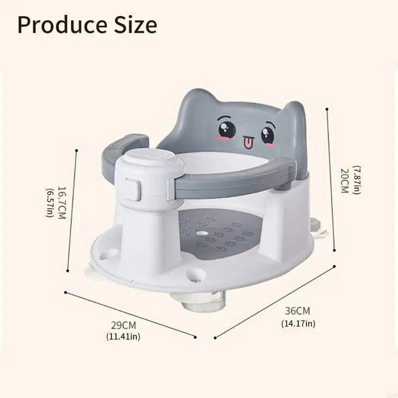 Bathtub Seats for Baby Bathtub for Sit-Up Bathing Provides Backrest Support Baby Bath with Bottom Suction Cups 425F