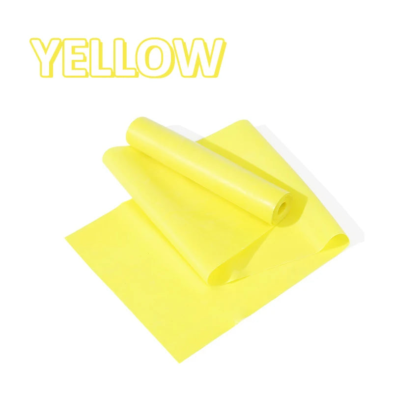 Yoga Pilates Elastic Resistance Band Fitness Training Band 150cm Fitness Elastic Rubber Gym Natural Rubber