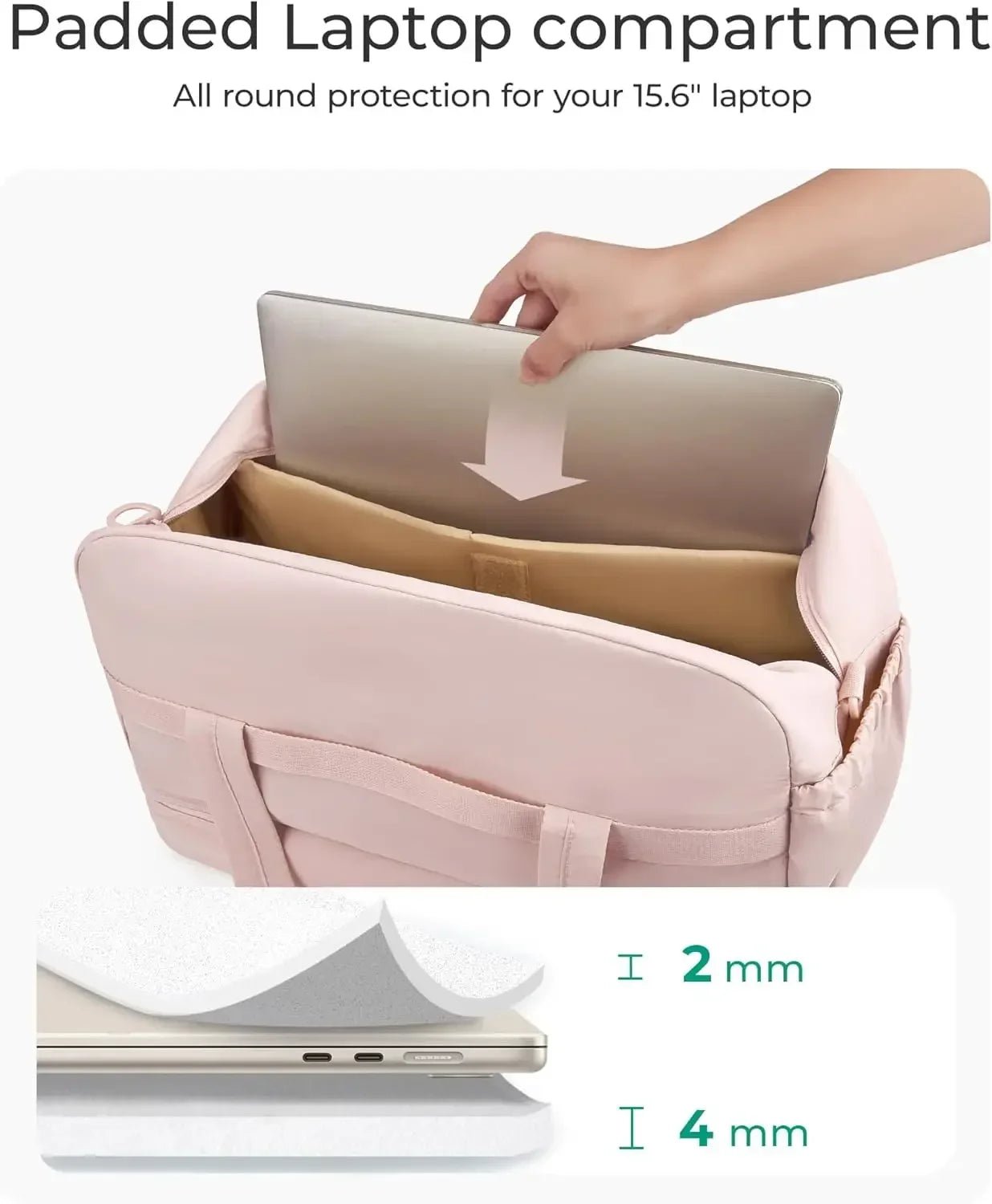 BAGSMART Boston Bag for Women Large Capacity Golf Travel Bag Puffer Duffle with Shoe Compartment Carry On Gym Sports Bag