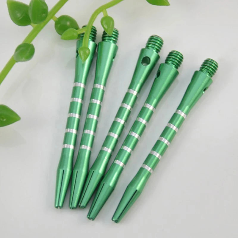 6pcs/Set Aluminum Medium Darts Shafts Harrows Stems Throwing Accessories Metal Rod 4.5mm Mixed Color Thread