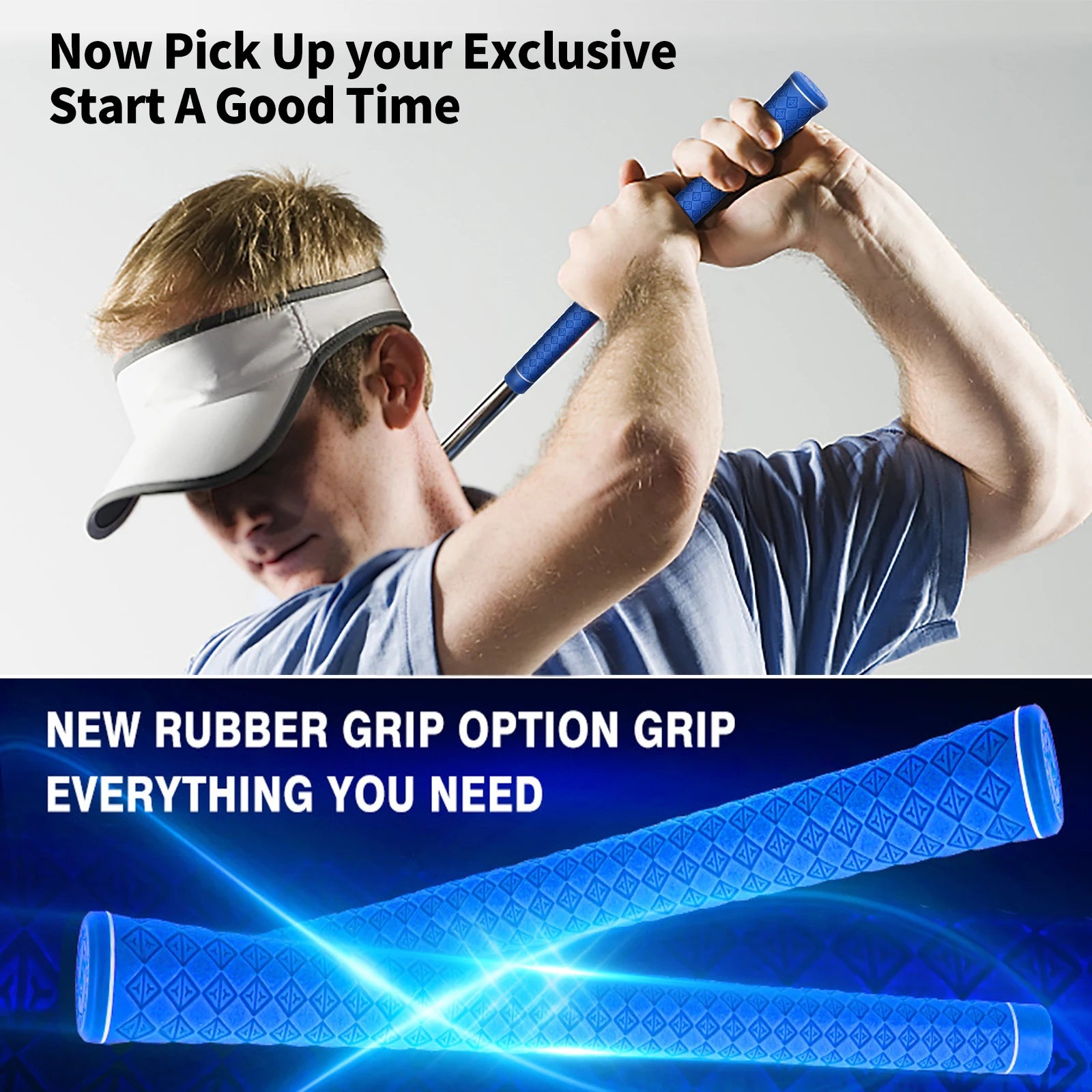 1 PCS Golf Club Grips for Men and Women Natural Rubber Standard Size Anti-skid Comfortable Golf Iron/ Fairway Wood Grips