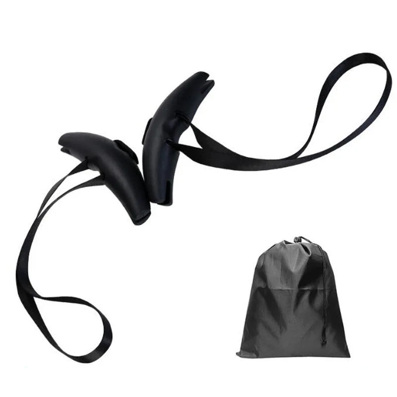 1pair Gym Pull Up Handles Rubber Grip Heavy Duty Cable Machine Handles Weight-lifting Gym Equipment