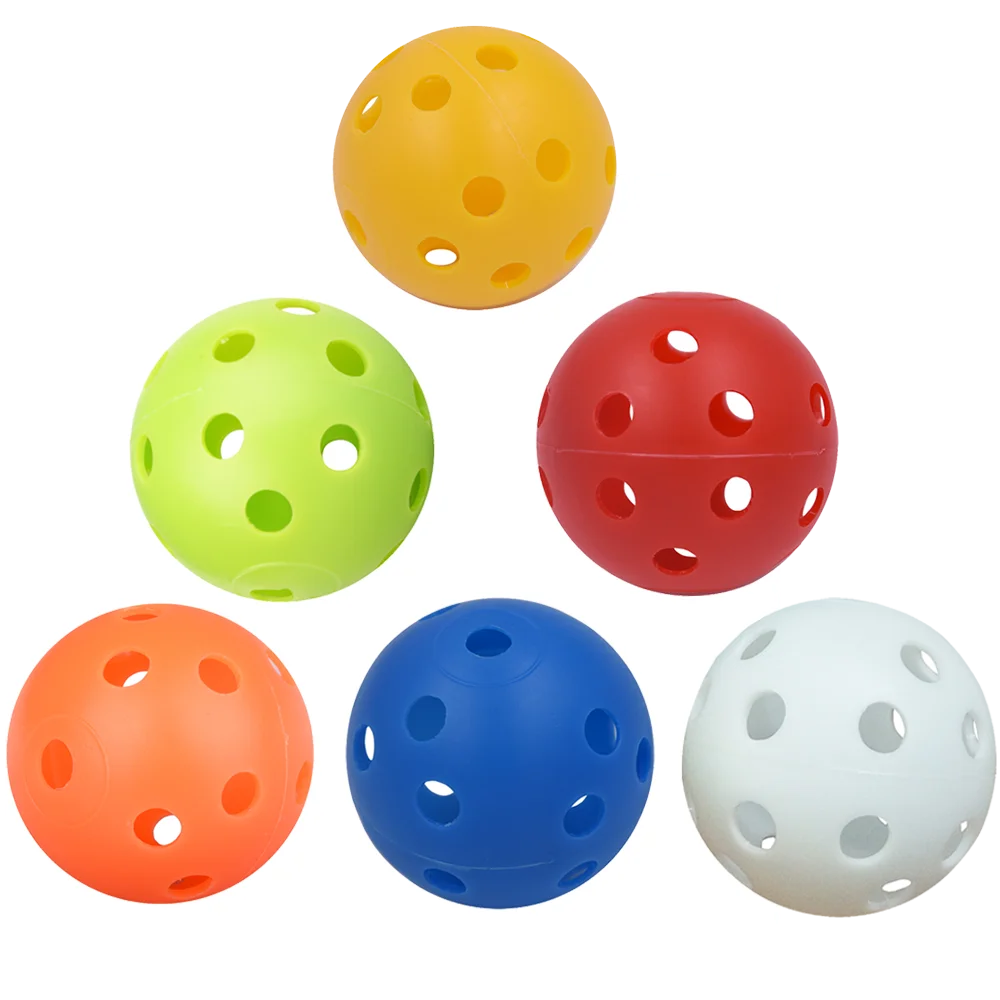 10PcsGolf Practice Balls 41mm 26 Hole Plastic Golf balls Outdoor Golf Practice Balls Golf Accessories