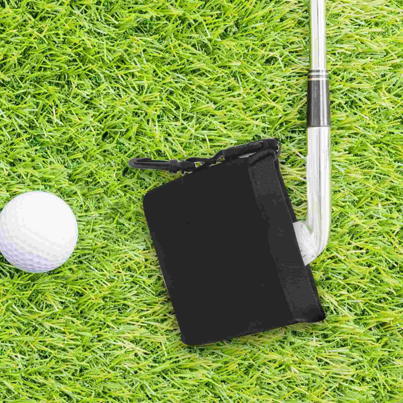 Club Face Cleaner Golf Cleaning Bag Ball Storage Clubs Washer Black Accessories