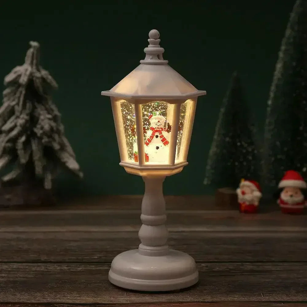 Christmas Santa Lantern Wind Lights, Merry Christmas Decoration, Home Ornament, New Year, 2024, Xmas, 2025