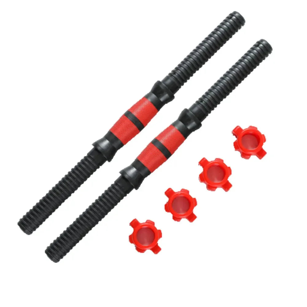 Multifunctional Adjustable Dumbbell Rod Gym Equipment Locking Nuts Home Workout Strength Training Men Women Fitness