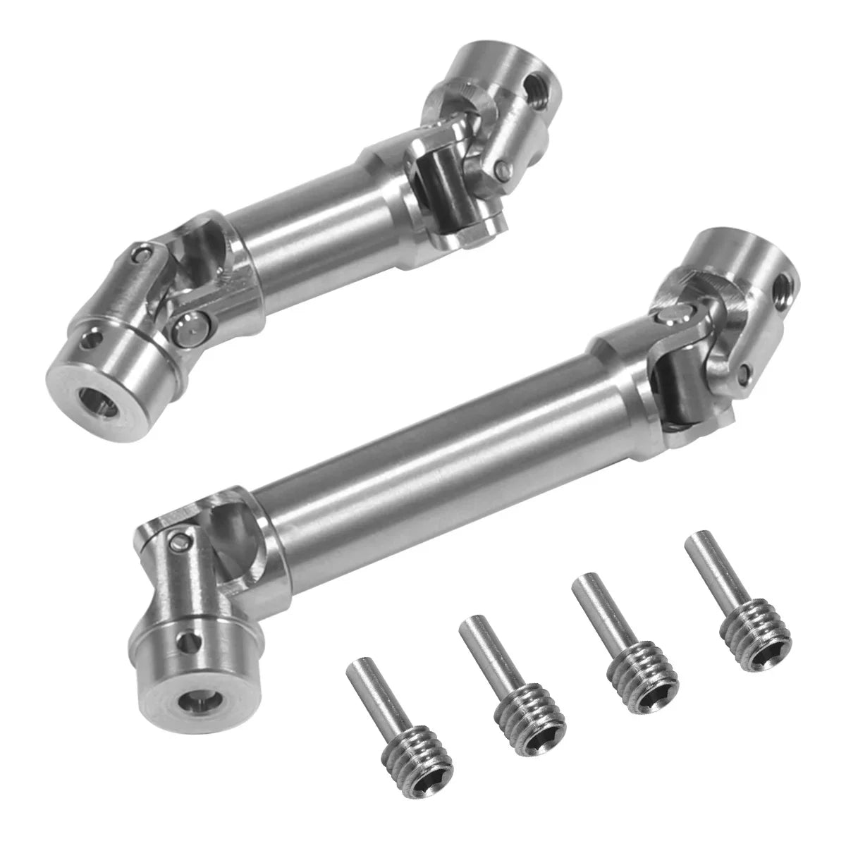 Stainless Steel Drive Shaft 39-45mm 54.5mm-62mm Driveshaft 2PCS for 1/18 RC Crawler Car TRX4M Bronco Upgrade Parts