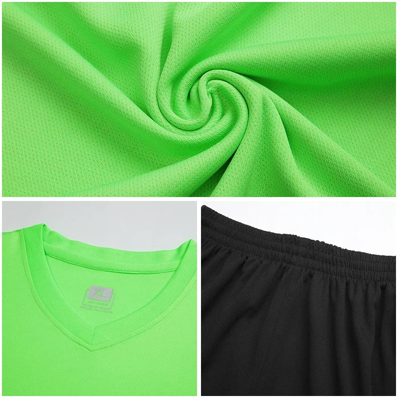 Custom Soccer Uniforms Football Training Clothing Adults Kid Clothes Short Sleeve Printing Men Boys Soccer Clothes Sets Jls916