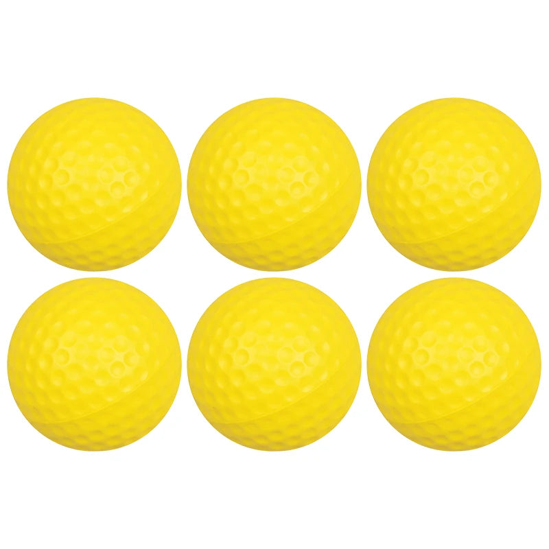 Yellow PU Golf Practice Balls 42.67mm Durable Training Golf Balls Men Women High Elasticity Golf Home Office Sport Equipment ZYF