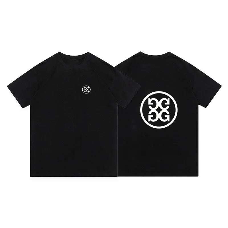 2025 New T-shirt Golf T-shirt Cotton Loose Couple Short-sleeved Korean Summer Short-sleeved Top for Men and Women