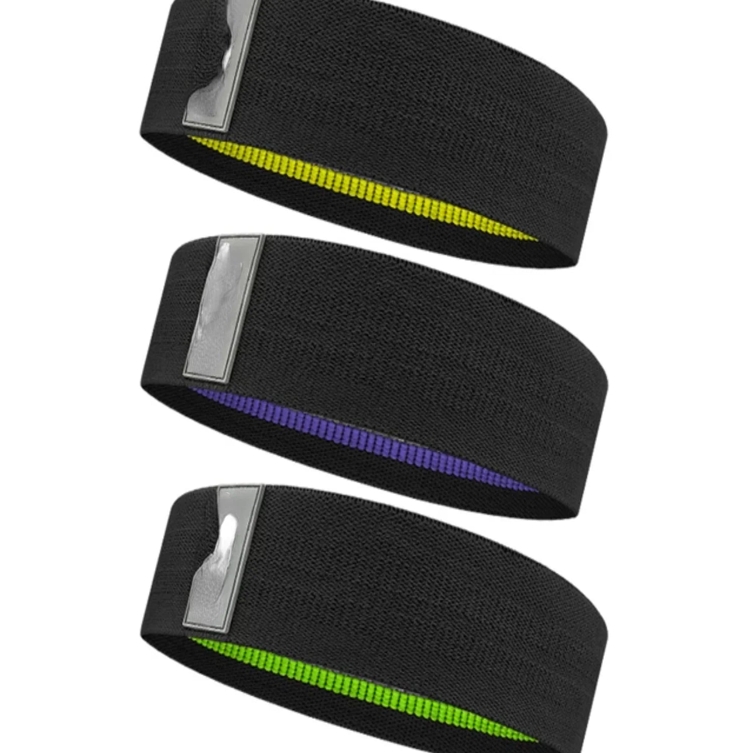 Fitness Resistance Bands Exercise Workout Set Fabric Loop Yoga Booty 3-Piece Leg Thigh Butt Squat Glute