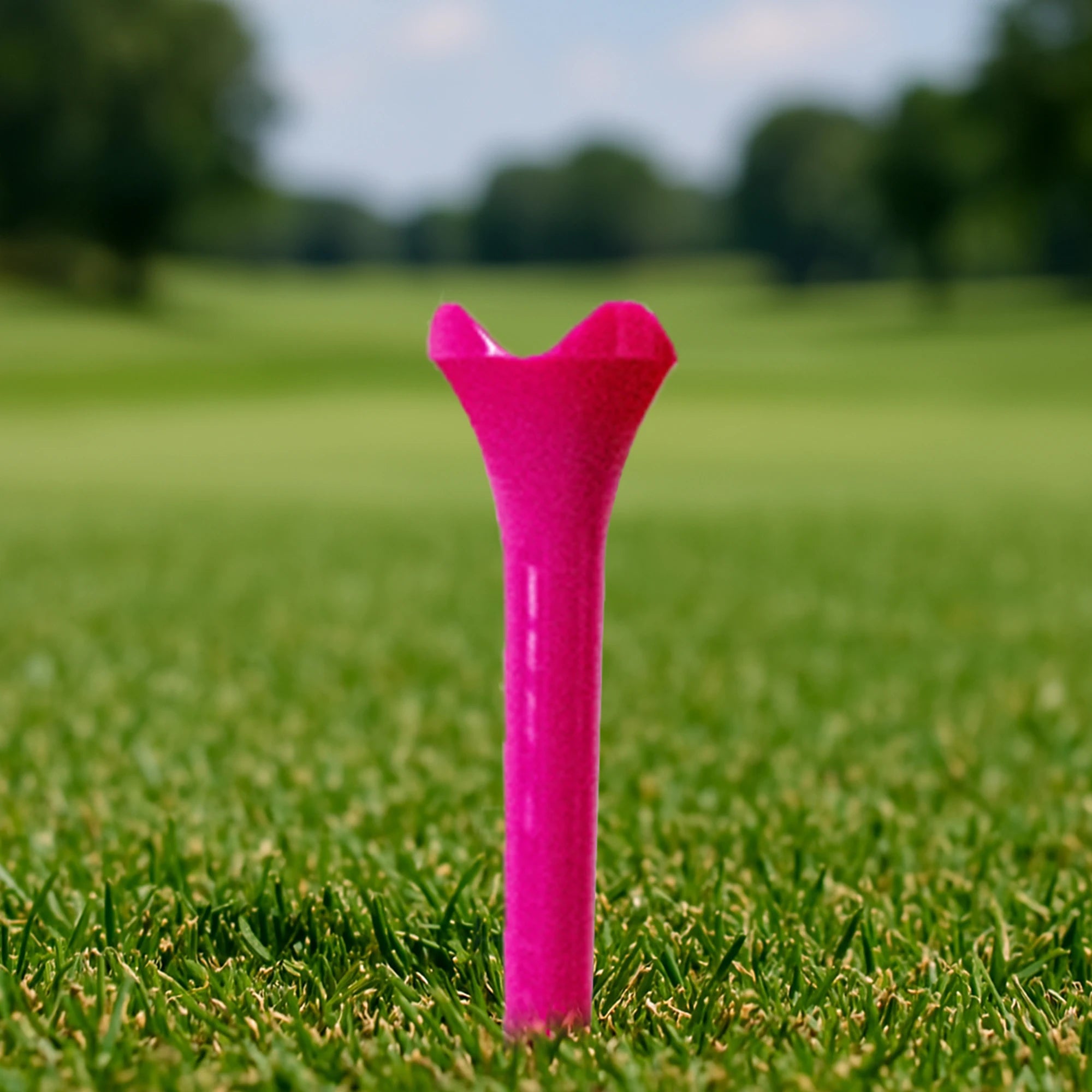 50 pieces of rose red professional durable plastic golf tees, golf tees, golf accessories, 3-1/4 inches
