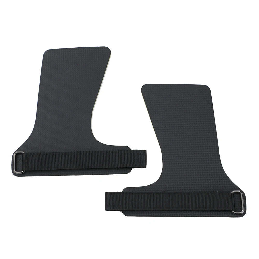 A Pair of Kevlar Rubber NO-hole Hand Grips for Crossfit Pull-ups Cross Training Gymnastics WODS, Palm Protector