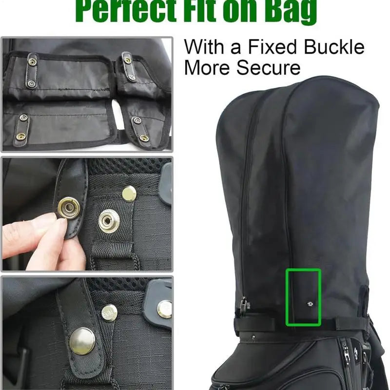 Golf Bag Rain Cover, Portable Club Bag Rain Shield, Club Protection Cover Suitable for Golf Bags/Hand Carts/Stand Bags