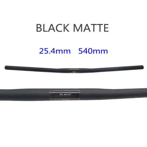 25.4 Full Carbon Handlebar Folding Bike Horizontal Handle Bar 400-700MM One-Shaped Ultralight Bicycle Straight Handlebar