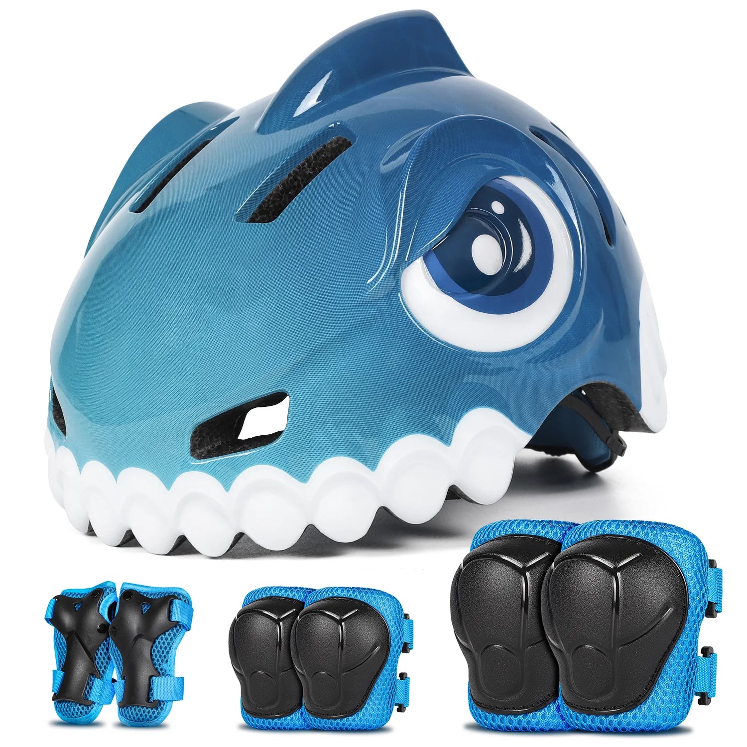 FUNWICT Children Bicycle Helmet Guard Knee Elbow Gear Sports Safety Cap for Balance Bike Skateboard lightweight