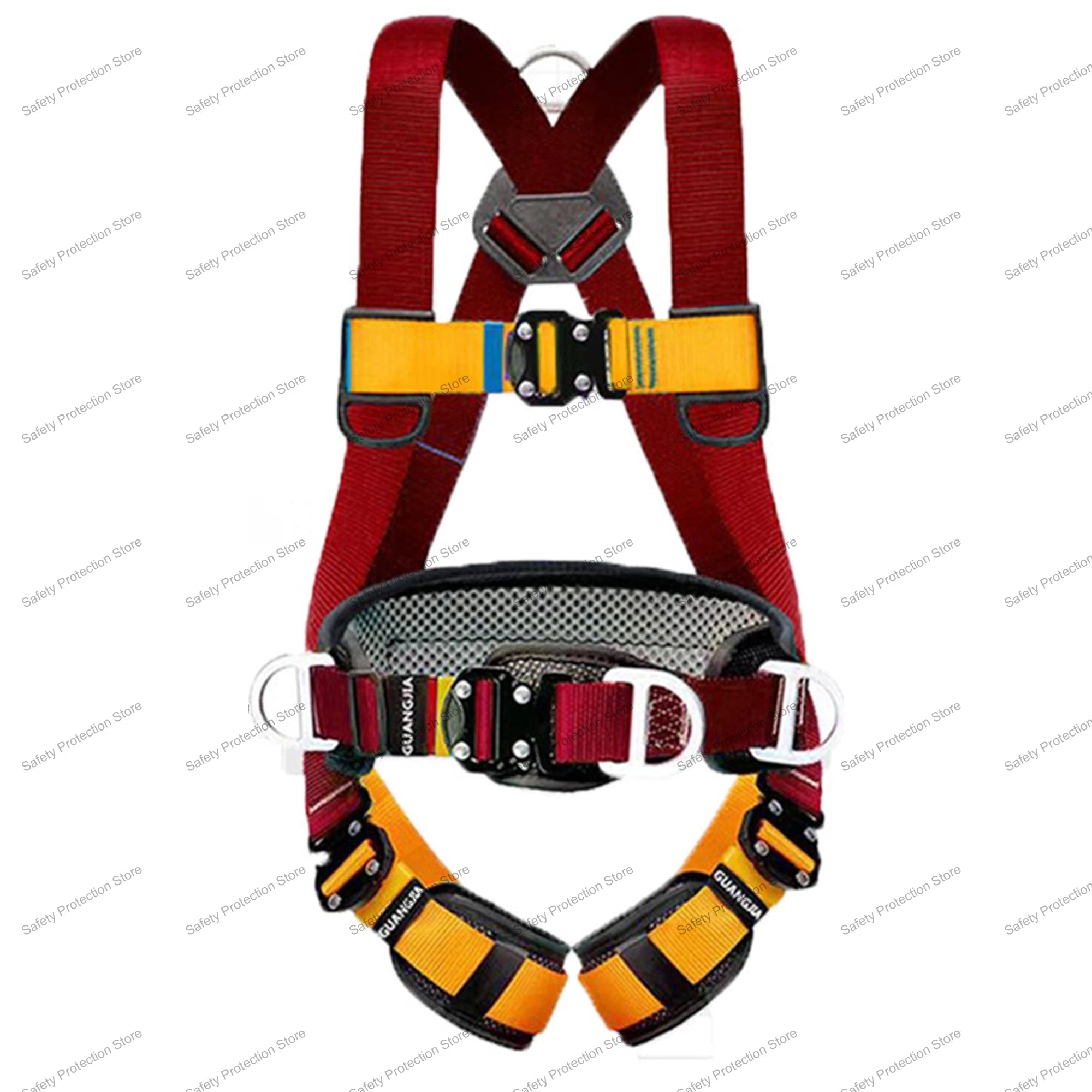 High Altitude Work Safety Harness Full Body Five-point Safety Belt Outdoor Climbing Training Construction Protective Equipment