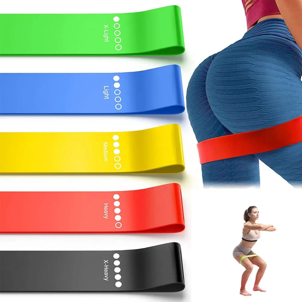 Strength Training TPE Resistance Bands Yoga Gym Equipment Exercise Loop Bands Elastic Rubber Loop Fitness Equipment Home Gym