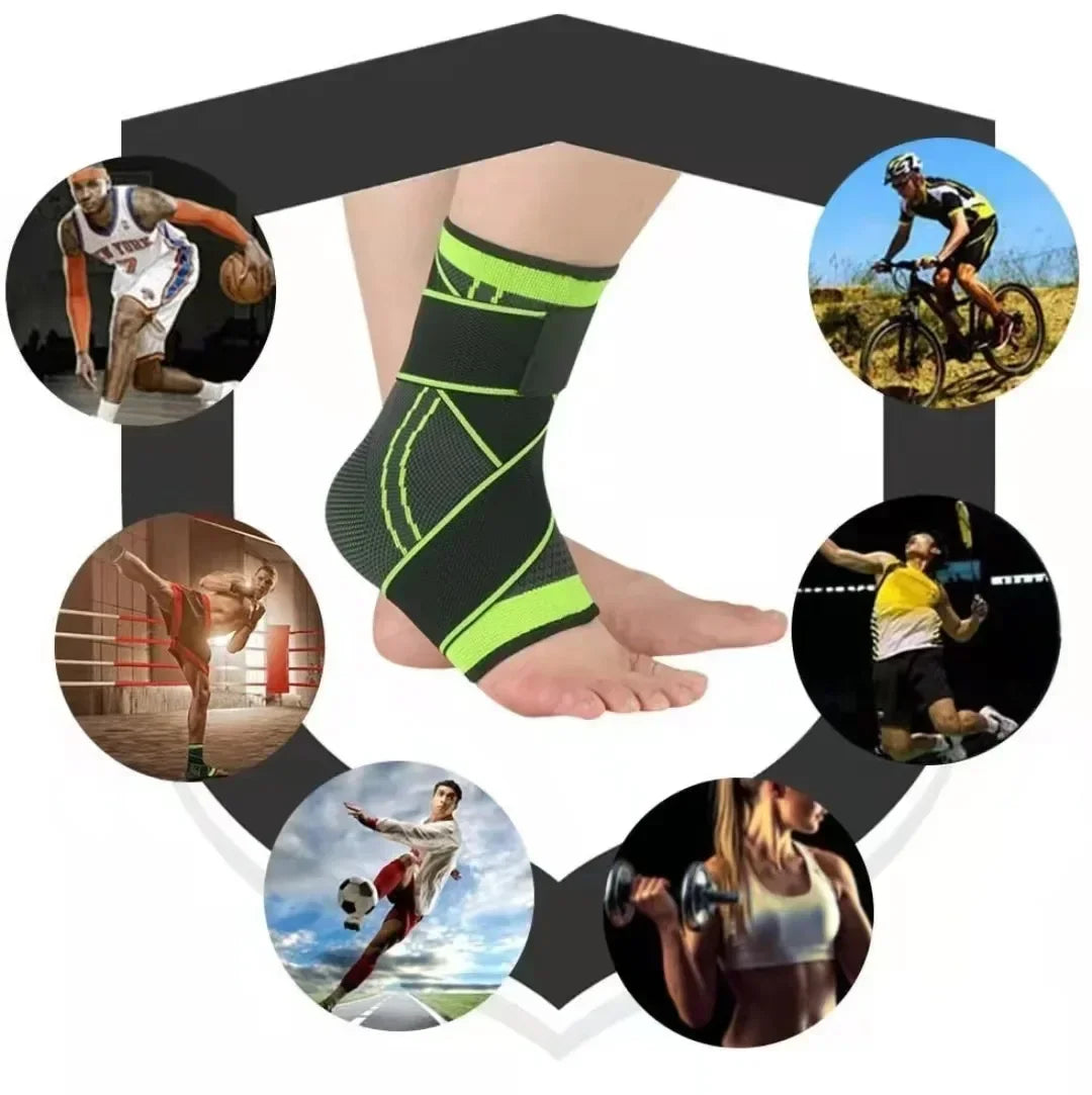 Compression Ankle Protector Gym Sport Anklet Support with Adjustable Strap Dumbbells Bodybuilding Ankle Braces Sports Safety