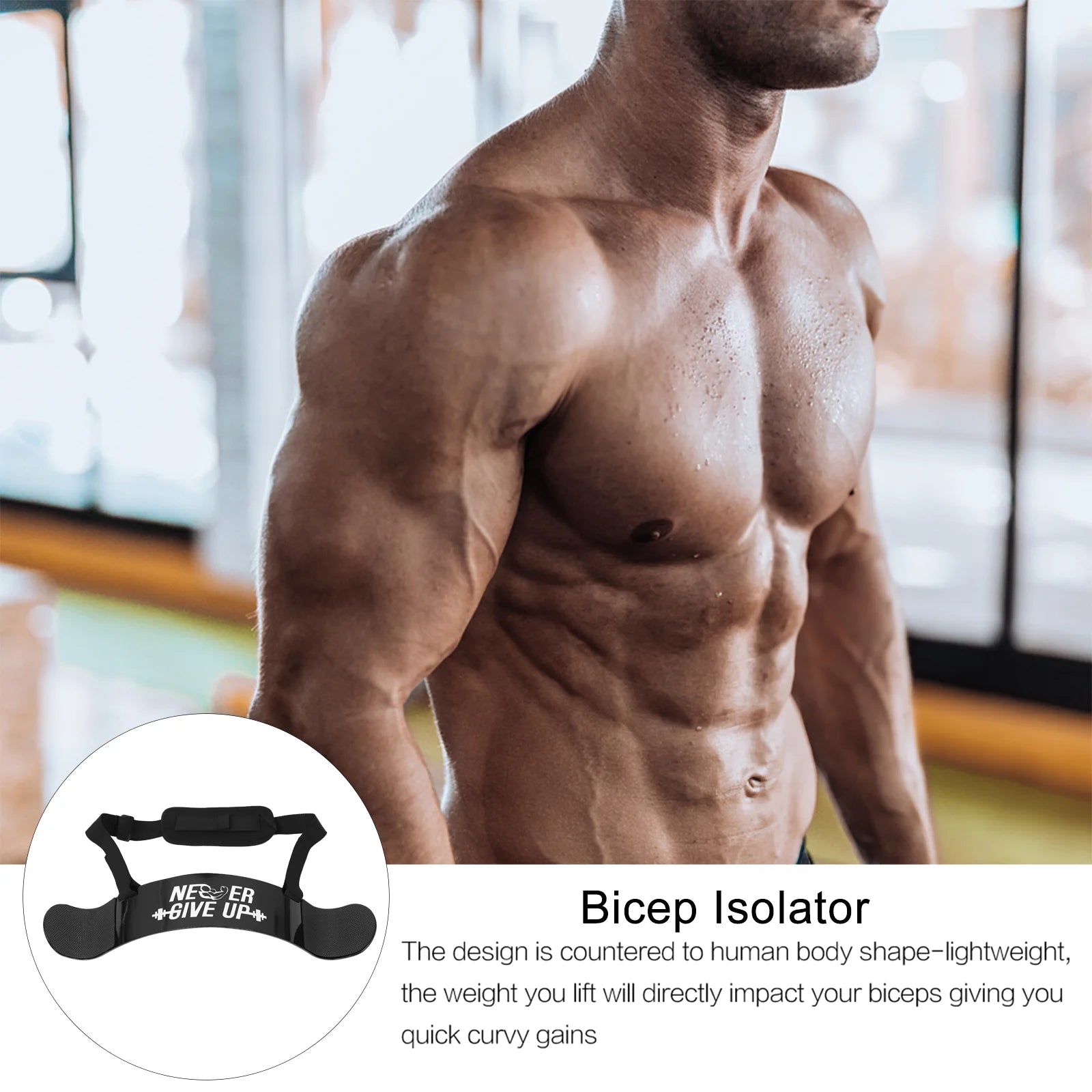 Aluminium Training Board Bicep Curl Tool Gym Equipment Adjustable Weightlifting Accessories Arm Muscle Builder Body