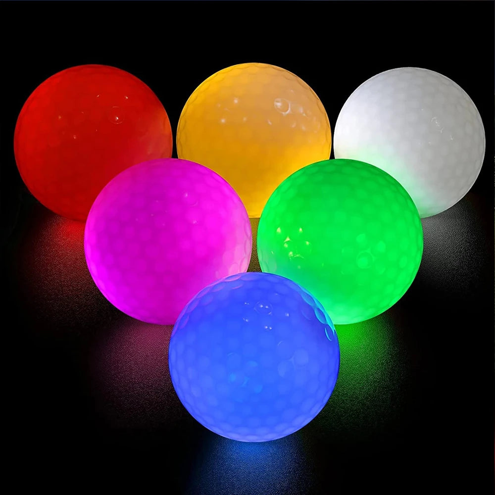 1pcs New LED Golf Ball Light up Golf Ball Night Golf Balls Luminous Golf Balls Glow Dark Golf Ball 8 Colors for Your Choice