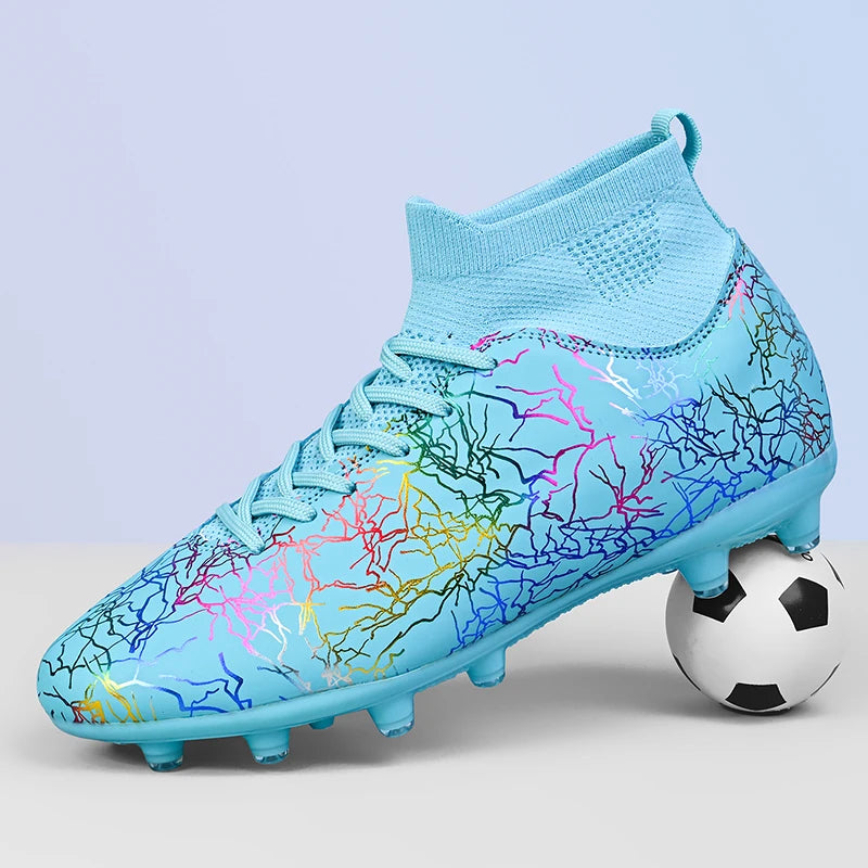 Soccer Shoes Original Men Football Boots Child Studded Boots Soccer Tennis Shoes Non-slip Training Sneakers Turf Futsal Trainers